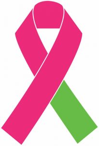 pink and green ribbon