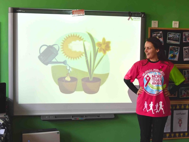 flower on screen