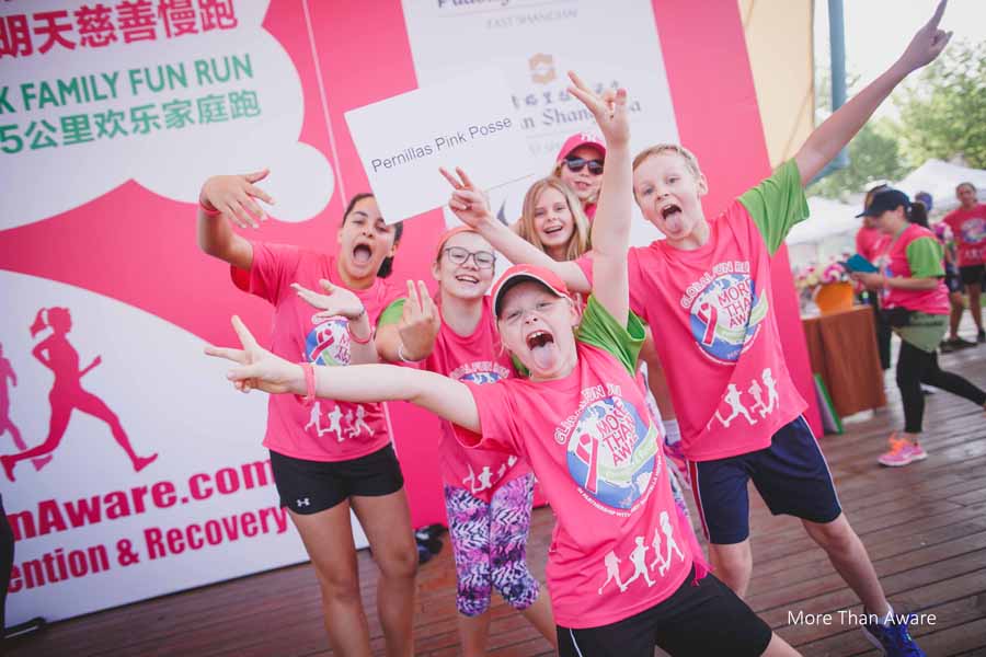 women at breast cancer walk